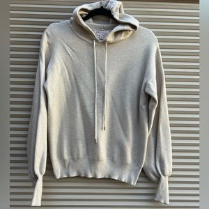 Woman’s Hooded Sweater/Sweatshirt Neon Tan Philosophy size medium EUC